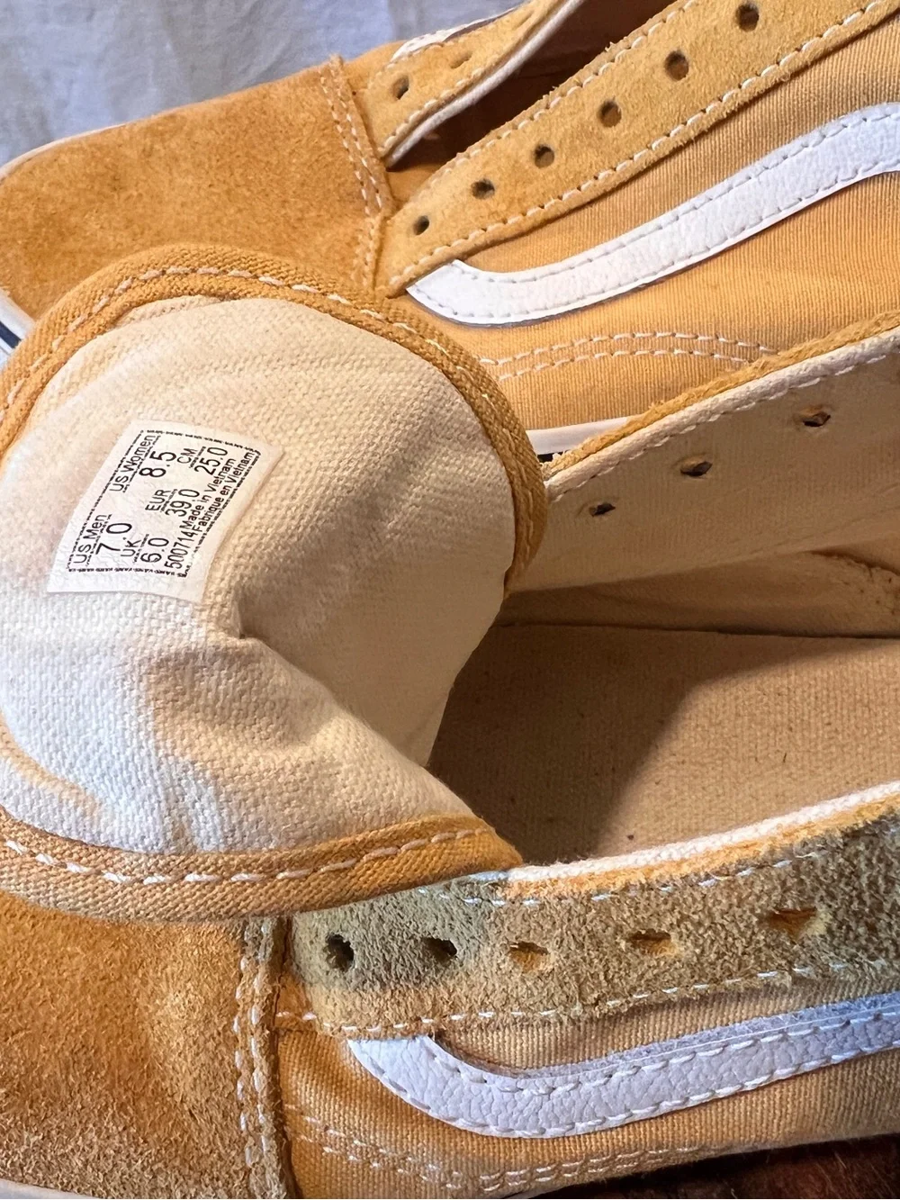 Vans Casual Mustard Low-top Skate Shoes